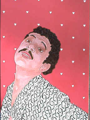 Barry with Hearts  painting by Marc Simmons