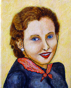 Mel Milwaukee's Mother (Claire) painting by Marc Simmons